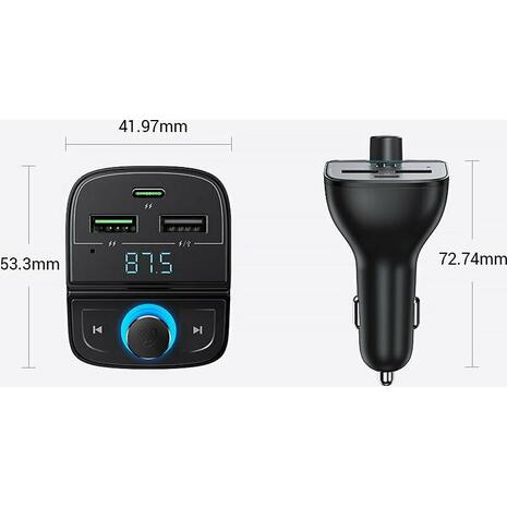 FM Transmitter Αυτοκινήτου UGREEN Bluetooth and Car Charger CD229 80910